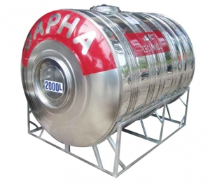 Bồn nước inox Dapha nội địa nằm 3000L