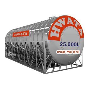 Bồn nước inox Hwata 25000L ngang