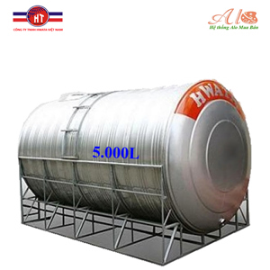 Bồn nước Inox Hwata 5000 lít ngang