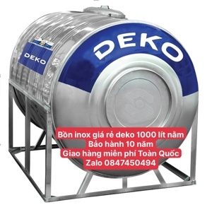 Bồn nước inox Sơn Hà 1000 lít ngang