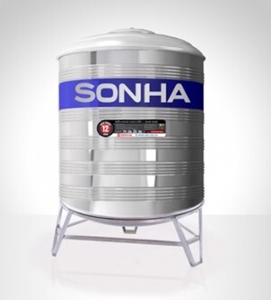 Bồn nước Inox Sơn Hà đứng 1200L (Φ980)