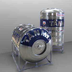 Bồn nước inox Tân Mỹ 4500L Ngang