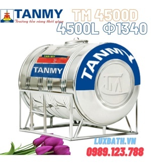 Bồn nước inox Tân Mỹ 4500L Ngang