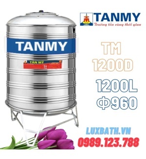 Bồn nước inox Tân Mỹ đứng TM-1200L