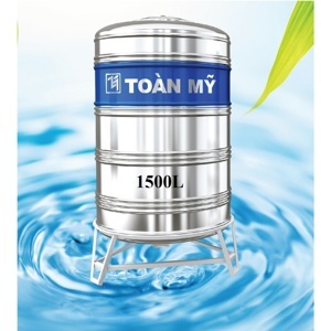 Bồn nước inox Toàn Mỹ 1500 lít đứng