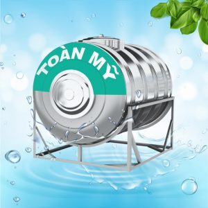 Bồn nước inox Toàn Mỹ ECO 2000 lít ngang