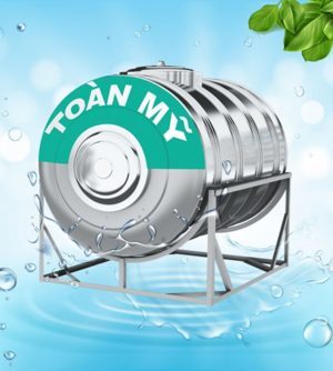 Bồn nước inox Toàn Mỹ ECO 2000 lít ngang