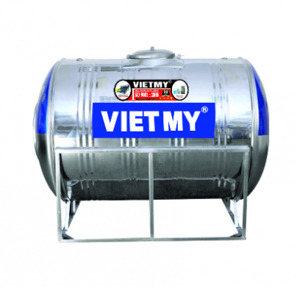 Bồn nước inox Việt Mỹ 1000L ngang