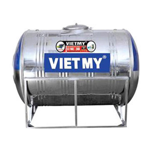 Bồn nước inox Việt Mỹ 3500 lít ngang