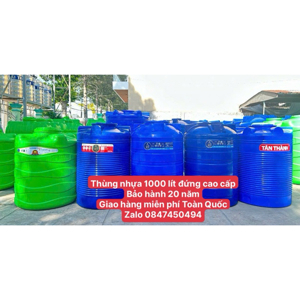 Bồn nước nnhựa ngang Đại Thành - 1000 Lít