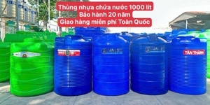 Bồn nước nnhựa ngang Đại Thành - 1000 Lít