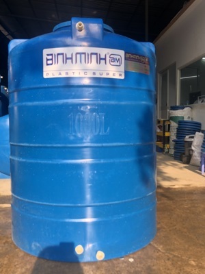 Bồn nước nhựa Bình Minh 2000 lít đứng thấp