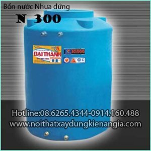 Bồn nước nhựa Đại Thành N300 đứng