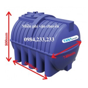 Bồn nước nhựa Đại Thành thế hệ mới 400L ngang