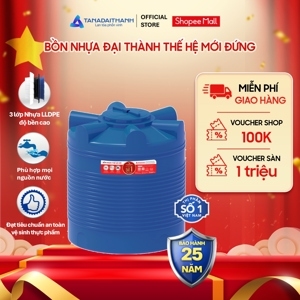 Bồn nước nhựa Đại Thành thế hệ mới 500 lít đứng