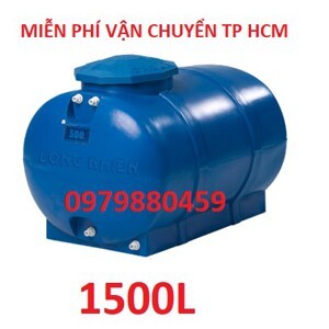 Bồn nước nhựa Long Nhiên 1500 lít ngang