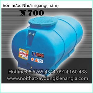 Bồn nước nhựa N700 Ngang Đại Thành