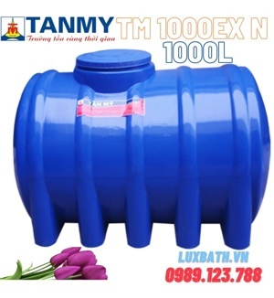 Bồn nước nhựa Tân Mỹ 1000L ngang