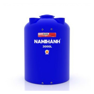 Bồn nước nhựa tiêu chuẩn Nam Thành 3000L đứng