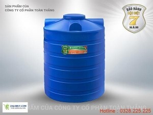 Bồn nước nhựa Toàn Thắng 1500L, đứng