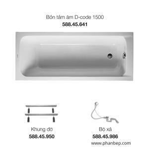 Bồn tắm âm Duravit D-CODE 588.45.648