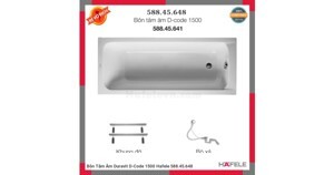 Bồn tắm âm Duravit D-CODE 588.45.648