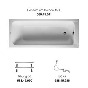 Bồn tắm âm Duravit D-CODE 588.45.648