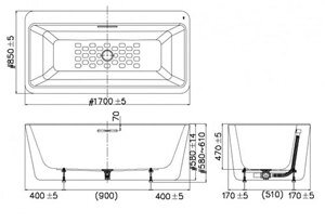 Bồn tắm American Standard 6719-WT