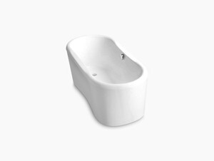 Bồn tắm đặt sàn Kohler Sapphire hình oval K-18262T-0