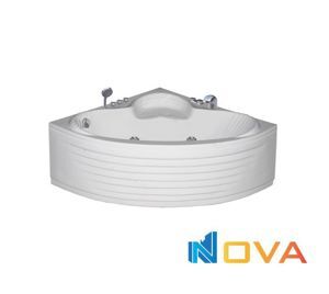 Bồn tắm góc chất liệu Acrylic có chân yếm kèm bộ vòi Navier NV-1500AYV