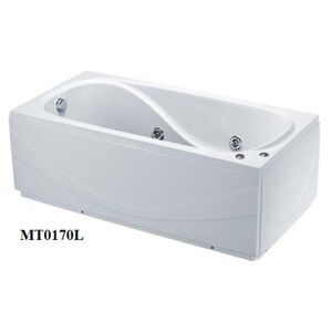 Bồn tắm nằm Massage Caesar MT0170L(R) - có chân có yếm