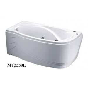 Bồn tắm nằm Massage Caesar MT3350L(R) - có chân có yếm