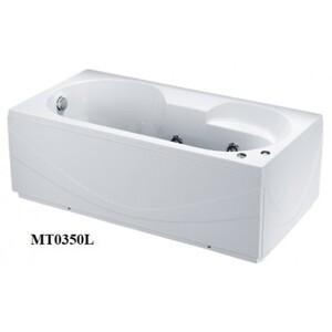 Bồn tắm nằm Massage Caesar MT0350L(R) - có chân có yếm