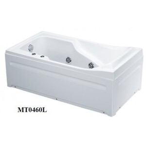 Bồn tắm nằm massage Caesar MT0460L(R) - có chân có yếm