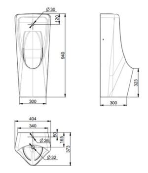 Bồn tiểu đặt sàn American Standard WP-6605T