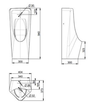 Bồn tiểu đặt sàn American Standard WP-6605B