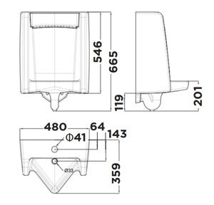 Bồn tiểu nam American WP-6519.DC