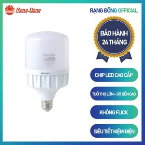 Bóng búp trụ nhôm đúc Rạng Đông TR100 ND/30W.H