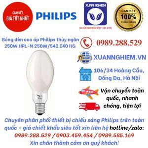 Bóng cao áp thủy ngân Philips HPL-N 250W/542 E40 HG SLV/12