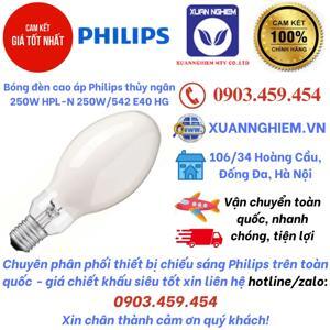 Bóng cao áp thủy ngân Philips HPL-N 250W/542 E40 HG SLV/12