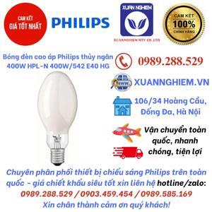 Bóng cao áp thủy ngân Philips HPL-N 400W/542 E40 HG SLV/6