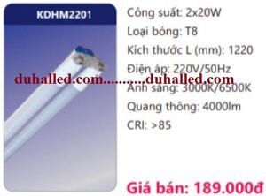 Bóng đèn Led Batten 2x20W Duhal KDHM2201