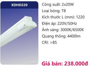 Bóng đèn Led Batten 2x20W Duhal KDHD220