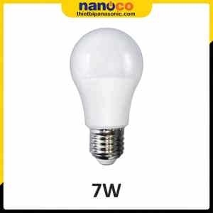 Bóng đèn LED bulb 7W, đui E27 ánh sáng vàng Nanoco NLBA073