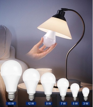 Bóng đèn led bulb tròn Kawasan A65-15W-T/V