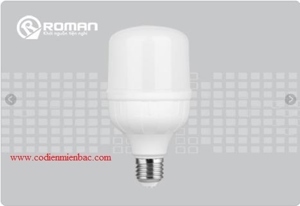 Bóng đèn LED Bulb trụ nhôm nhựa Roman ELB7036/28W