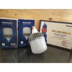 Bóng đèn LED Bulb trụ nhôm Roman ELB7026/30W
