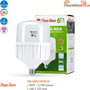 Bóng đèn Led Bulb trụ Rạng Đông TR140N1/50W.H