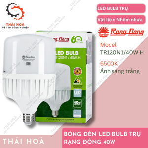 Bóng đèn LED Bulb trụ Rạng Đông TR120N1/40W.H