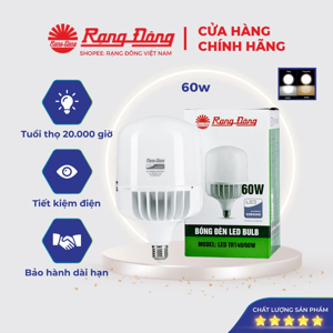 Bóng đèn LED búp Rạng Đông TR140/60W